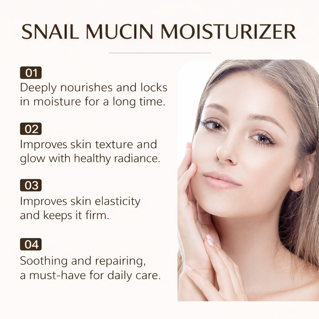 95% Snail Mucin Collagen Face Cream – Anti-Aging Moisturizer with Retinol & Hyaluronic Acid